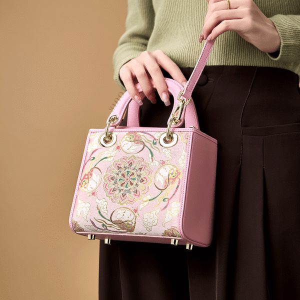 3_Song_Brocade_Retro_Crossbody_Handbag_Lotus_Lucky_Rabbit_Pattern_-_SinoCultural 3_Song_Brocade_Retro_Crossbody_Handbag_Lotus_Lucky_Rabbit_Pattern_-_SinoCultural