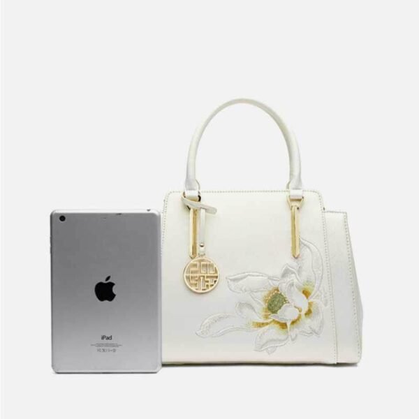 Embroidery_Leather_Tote_Bag_Blooming_White_Lotus_-_SinoCultural-2476060 Embroidery_Leather_Tote_Bag_Blooming_White_Lotus_-_SinoCultural-2476060