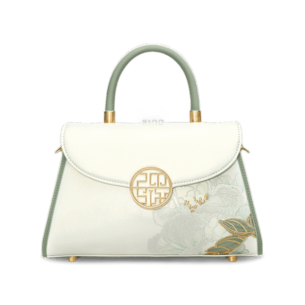 刺繍_レザー_ホワイト_クロスボディバッグ_ハイビスカス_レディース_ハンドバッグ_P120447 Embroidery_Leather_White_Crossbody_Bag_Hibiscus_Women_Handbag_P120447