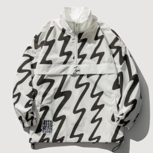 Black and White Streetwear Jacket