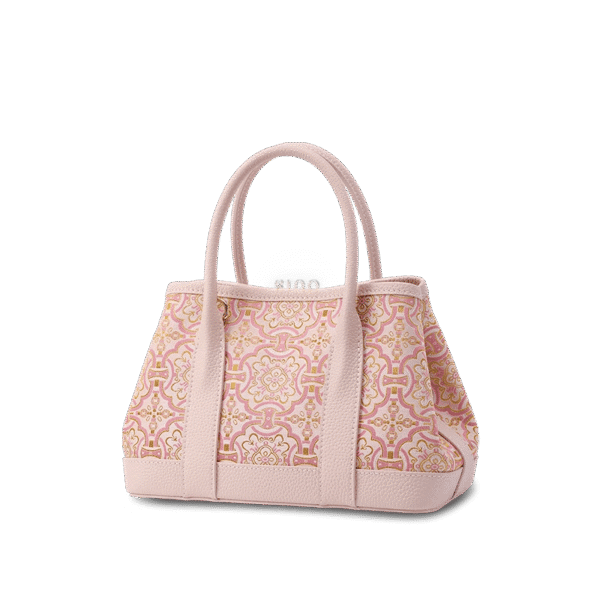 song-brocade-pink-dingsheng-crossbody-bag-diagonal-view song-brocade-pink-dingsheng-crossbody-bag-diagonal-view