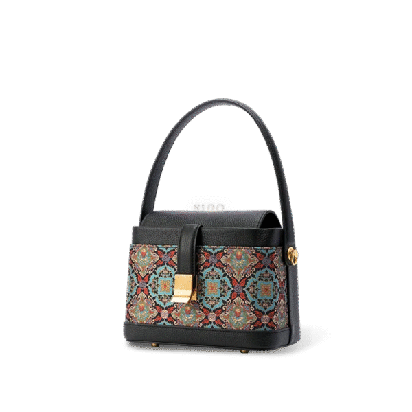 song-brocade-scrolling-foliage-lotus-crossbody-bag-side song-brocade-scrolling-foliage-lotus-crossbody-bag-side